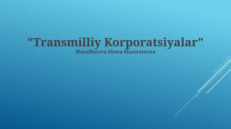 Transmilliy Korporatsiyalar