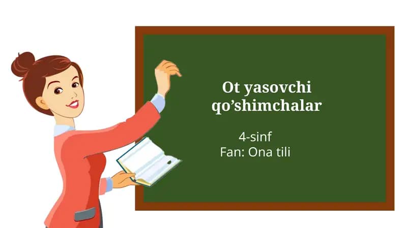 Ot yasovchi qo‘shimchalar