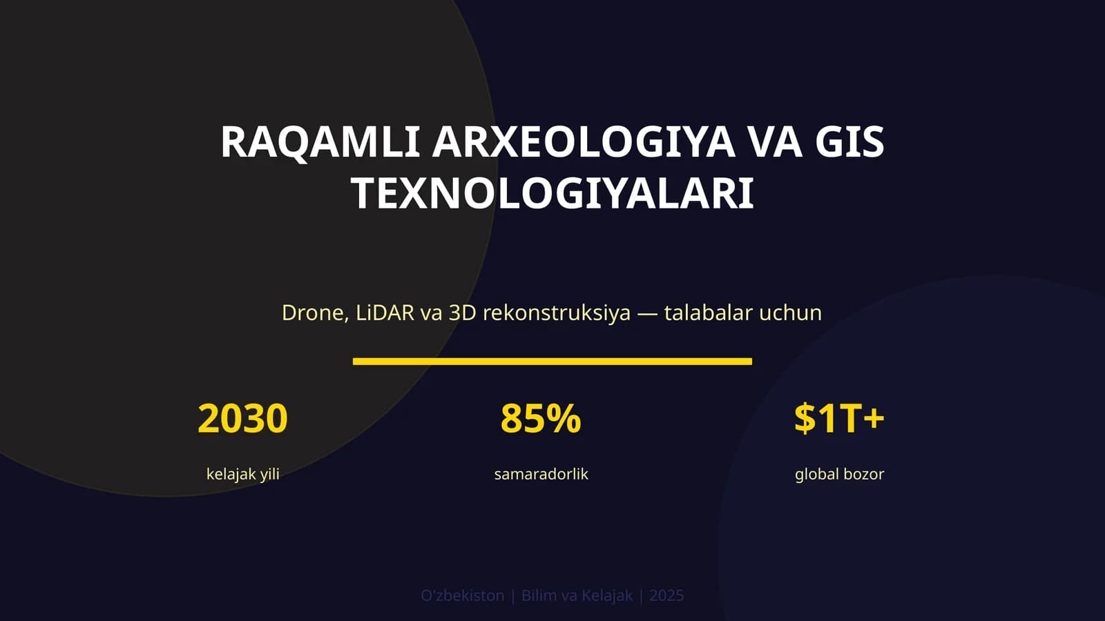 RAQAMLI ARXEOLOGIYA VA GIS TEXNOLOGIYALARI