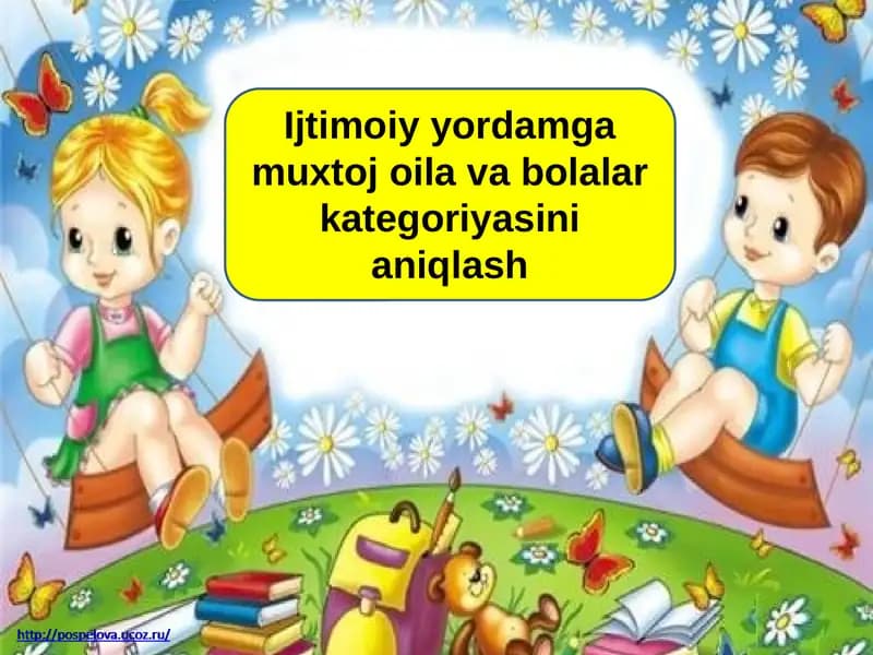 Ijtimoiy yordamga muxtoj oila va bolalar kategoriyasini aniqlash