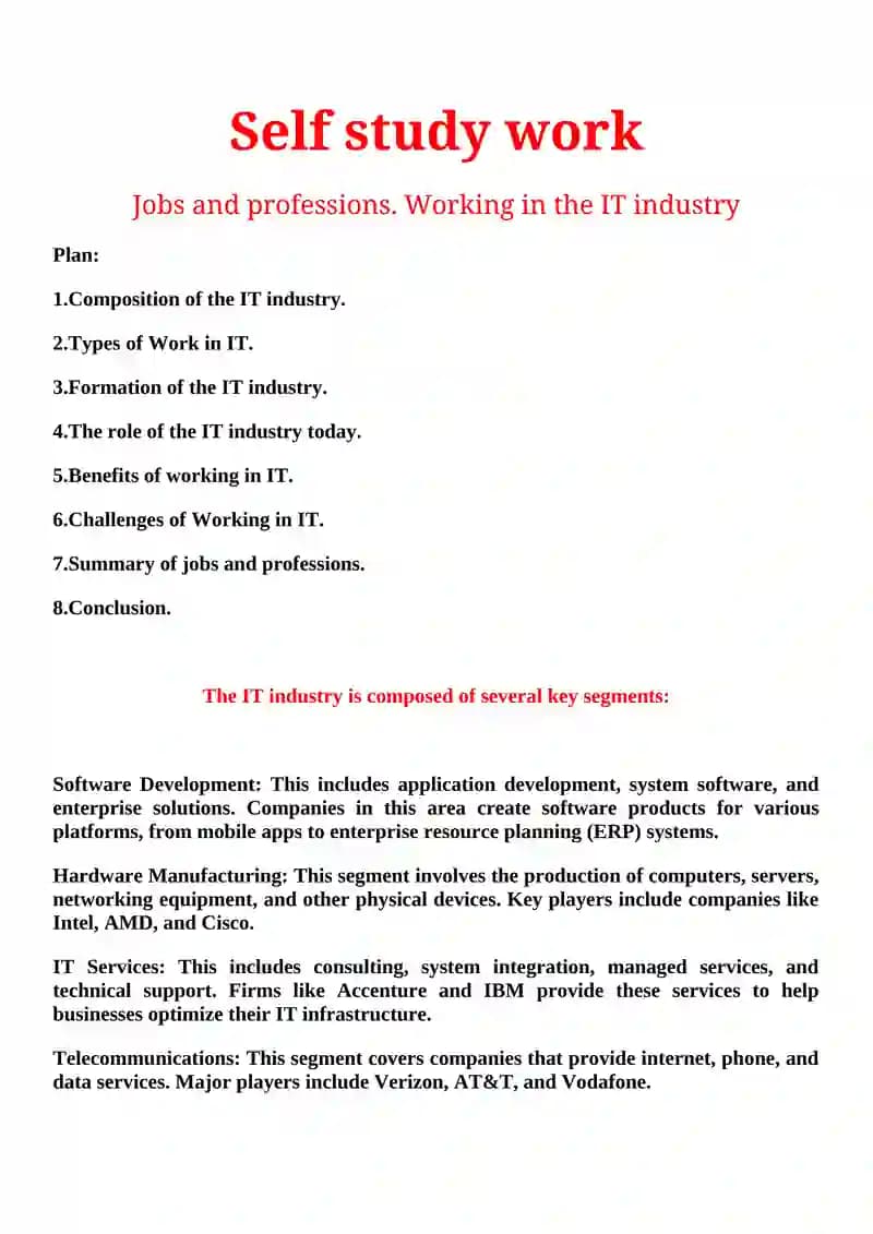 Jobs and professions