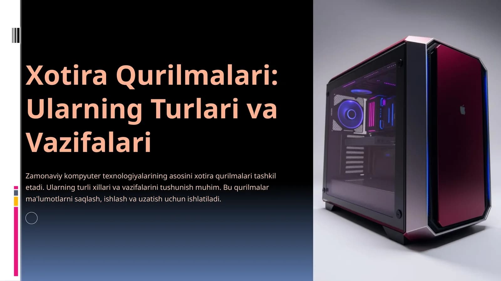 Xotira Qurilmalari: Ularning Turlari va Vazifalari