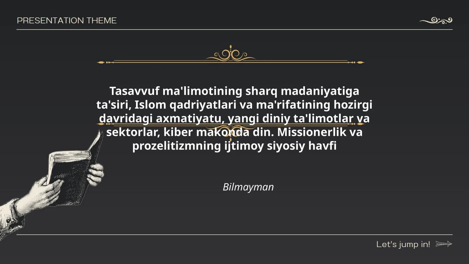 Tasavvuf ma'limoti sharq madaniyatiga ta'siri