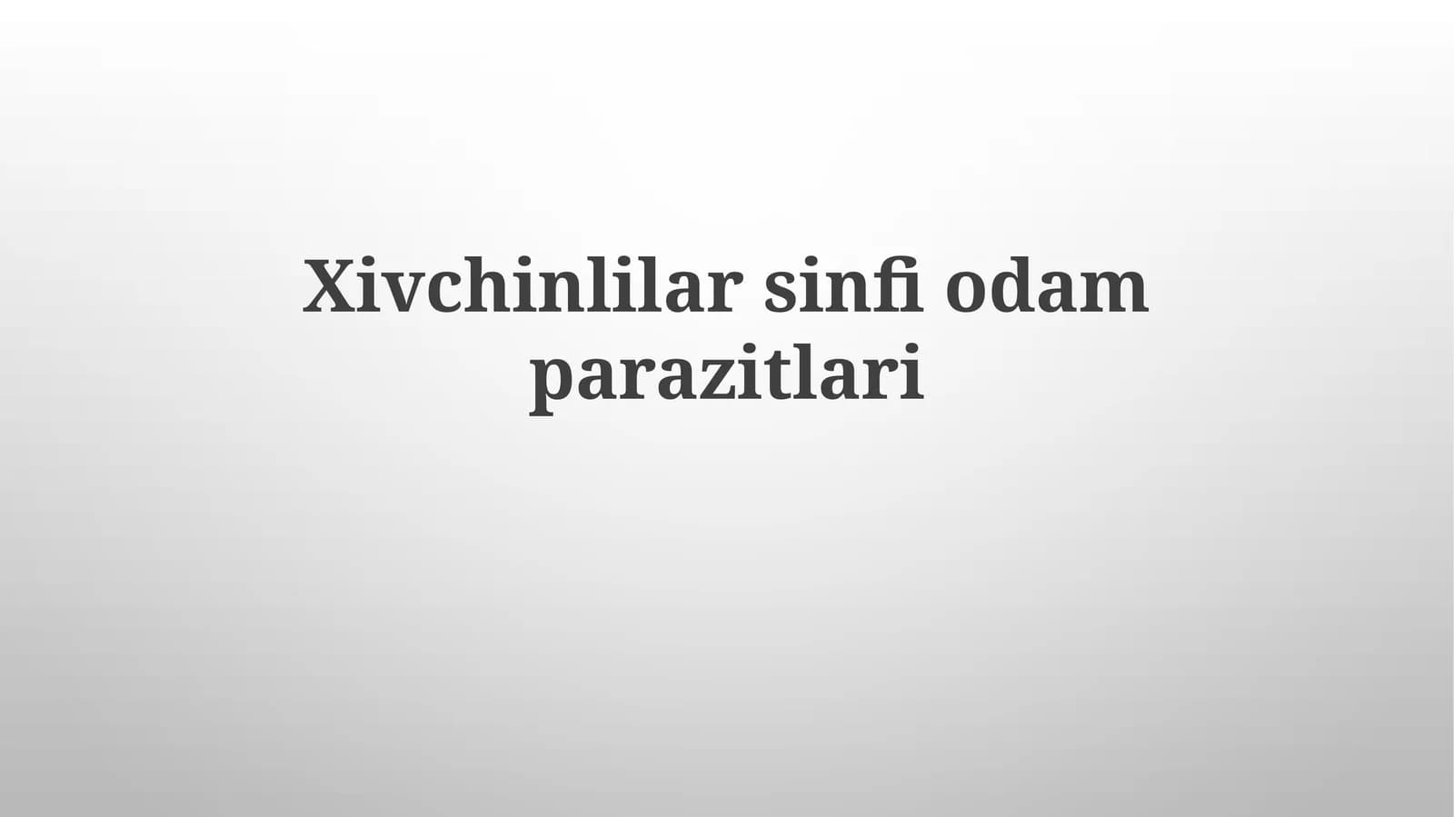 Dumaloq qurtlar