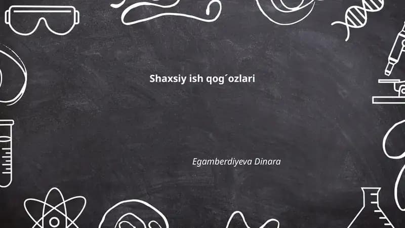Shaxsiy ish qog'ozlari