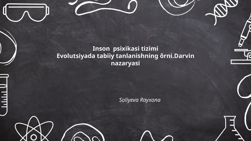 Inson psixikasi tizimi