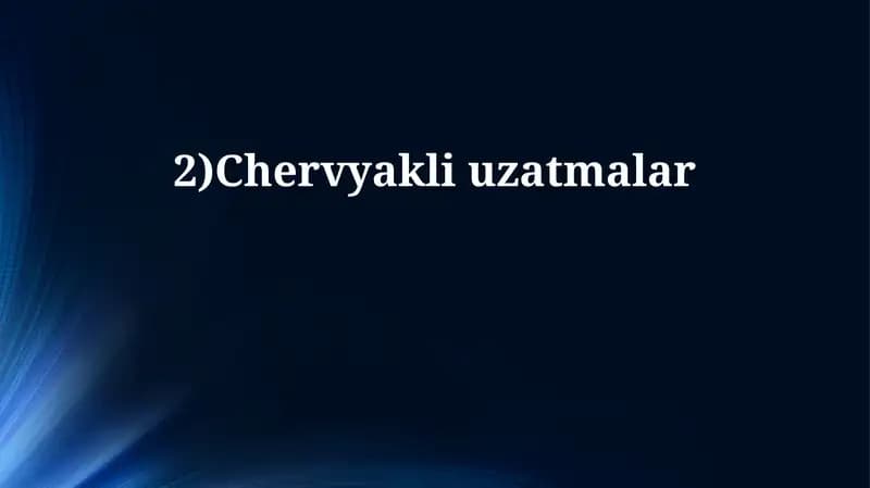 Chervyakli uzatmalar