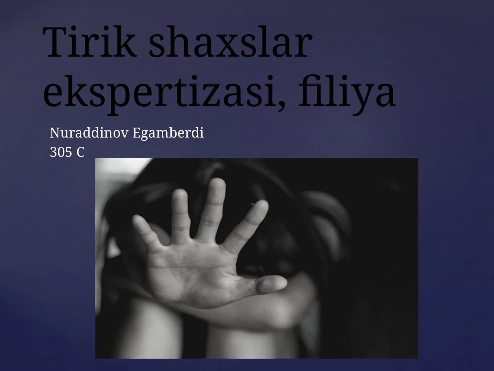 Tirik shaxslar ekspertizasi, filiya