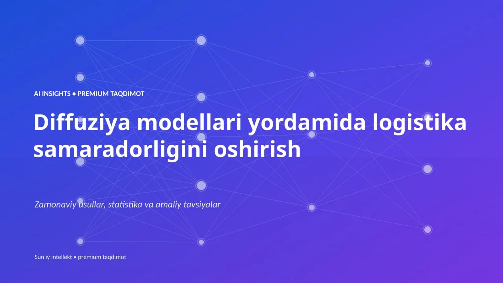 AI INSIGHTS • PREMIUM TAQDIMOT