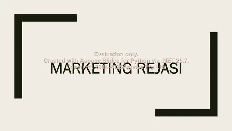Marketing rejasi