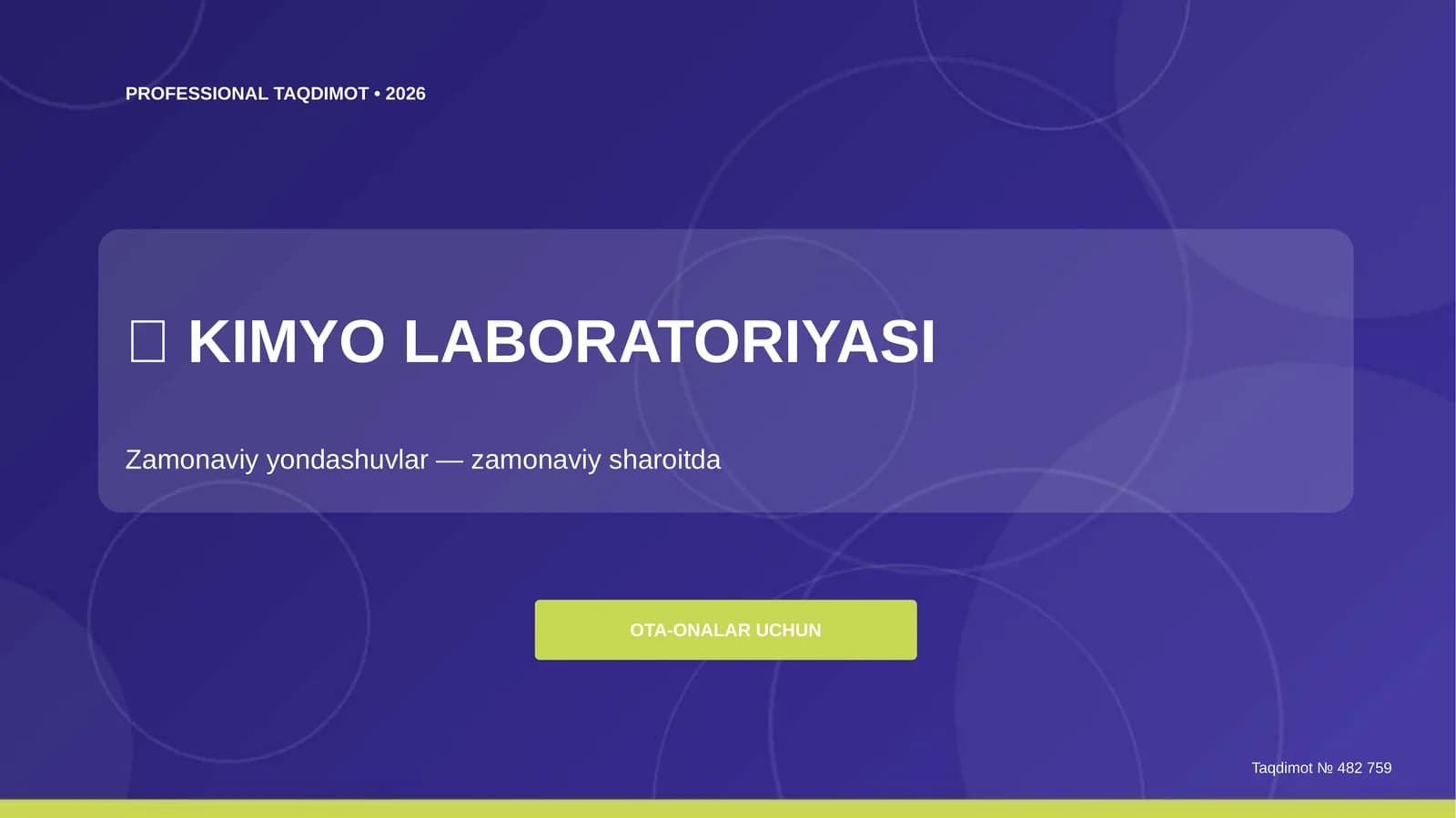 KIMYO LABORATORIYASI