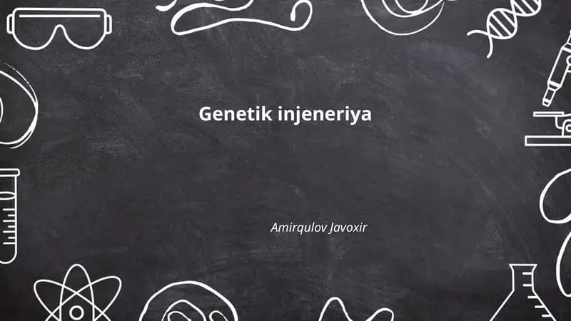 Genetik injeneriya