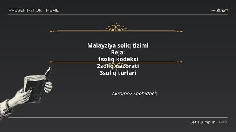 Malayziya soliq tizimi