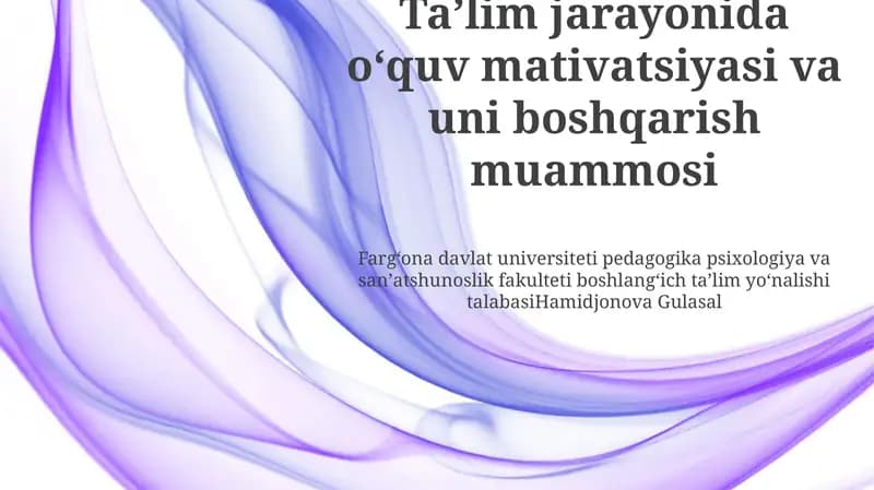 Samaralilikni Oshirishga Qaratilgan Tavsiyalar