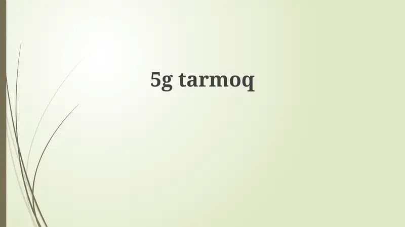 5G tarmog'i