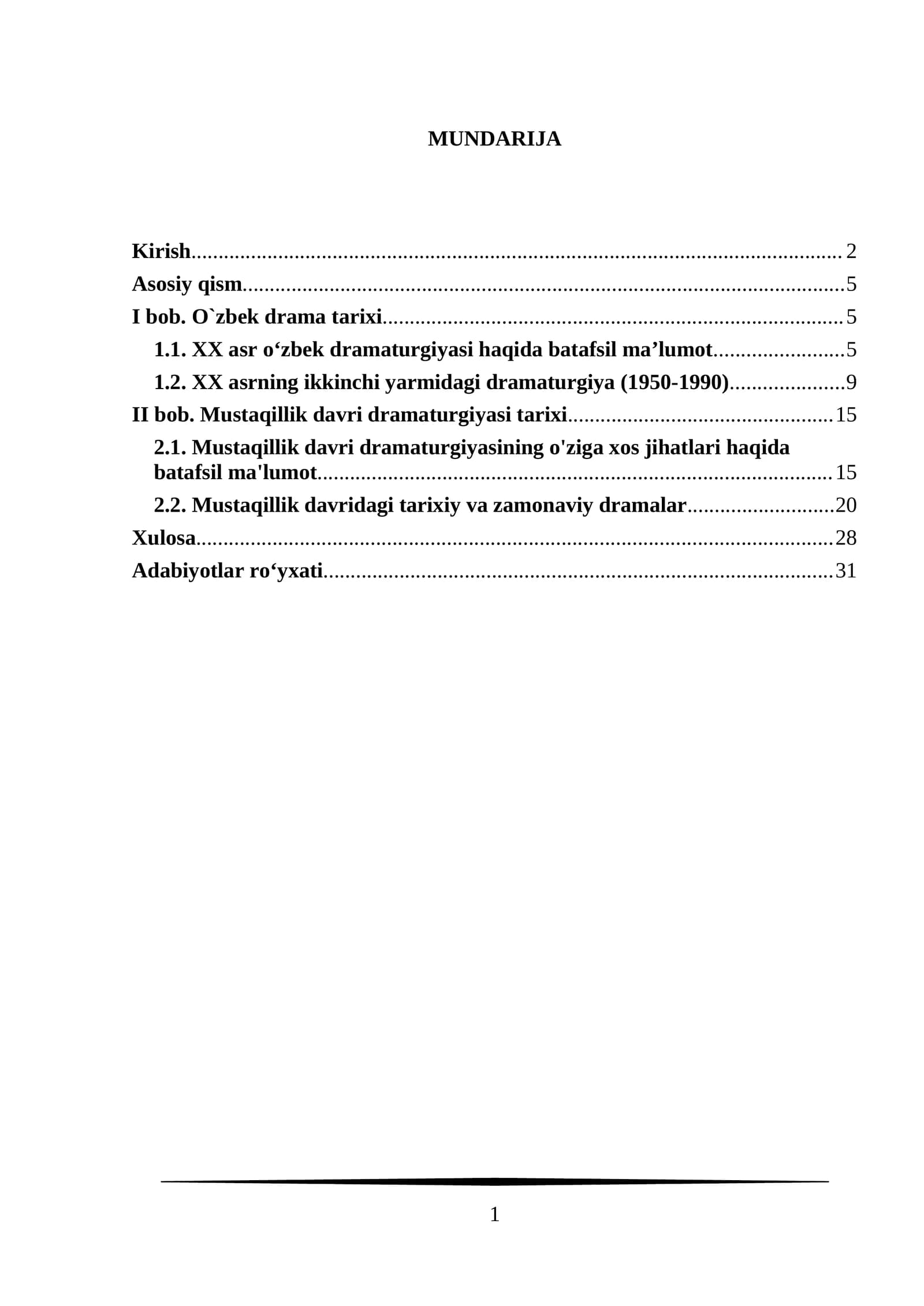 Istiqlol davri dramaturgiyasi