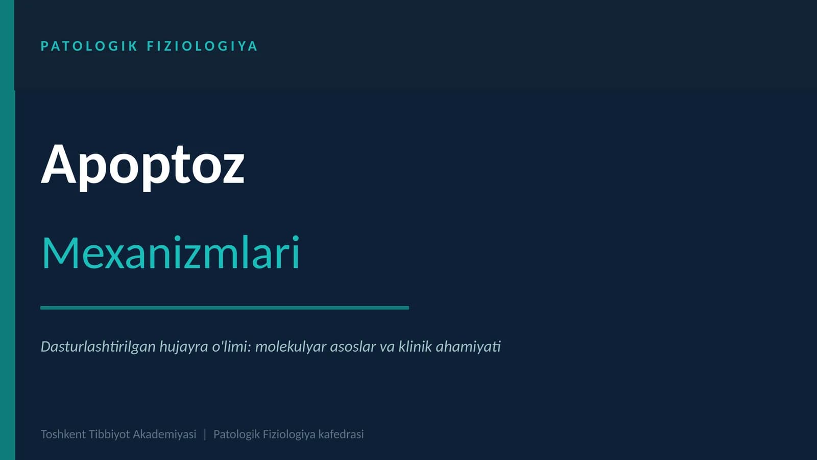 PATOLOGIK FIZIOLOGIYA