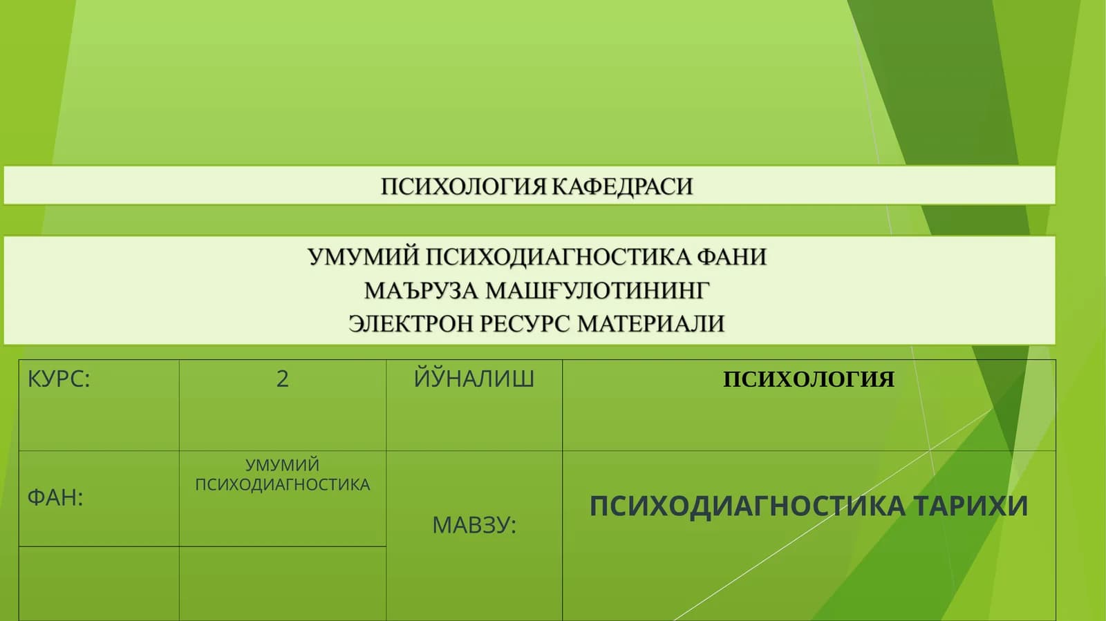Психология