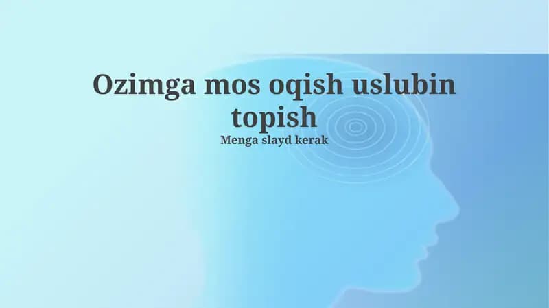 O'qish uslubi va strategiyalari