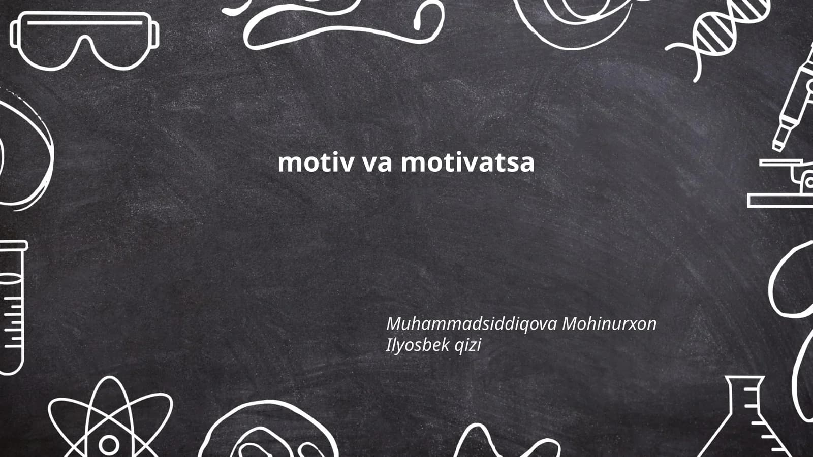 motiv va motivatsa