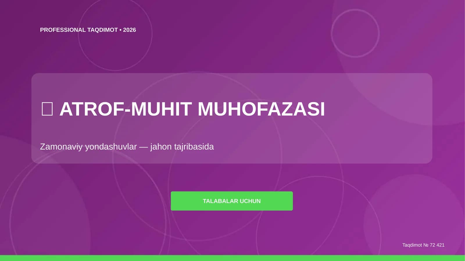 ATROF-MUHIT MUHOFAZASI