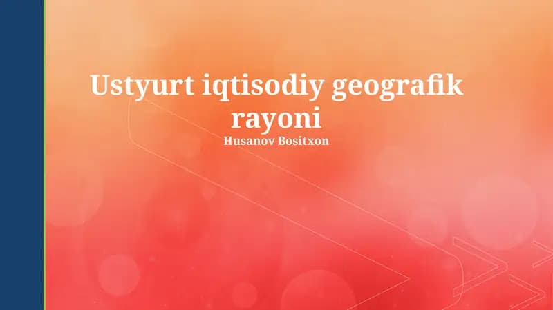 Ustyurt iqtisodiy geografik rayoni