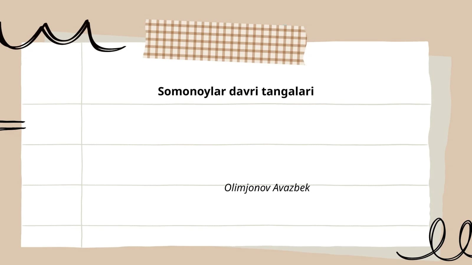 Somonoylar davri tangalar