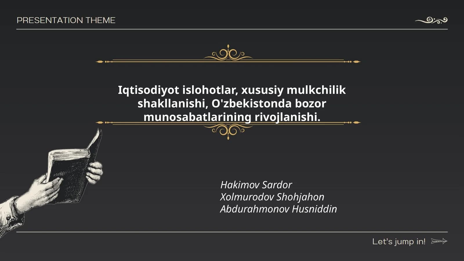 Iqtisodiyot islohotlarining tarixi