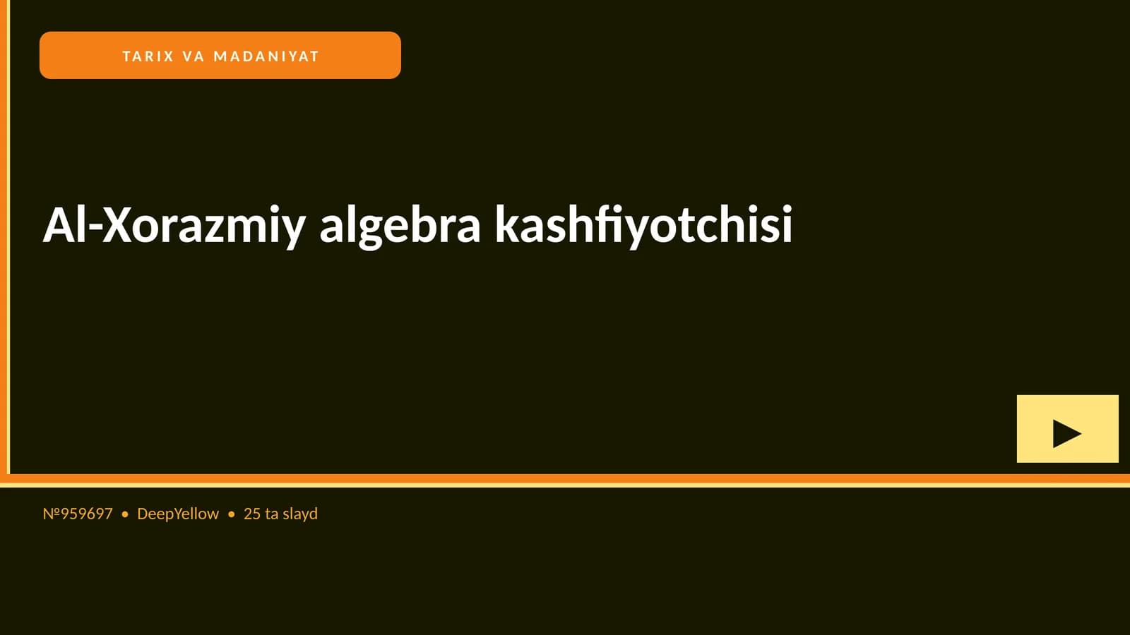 Al-Xorazmiy algebra kashfiyotchisi