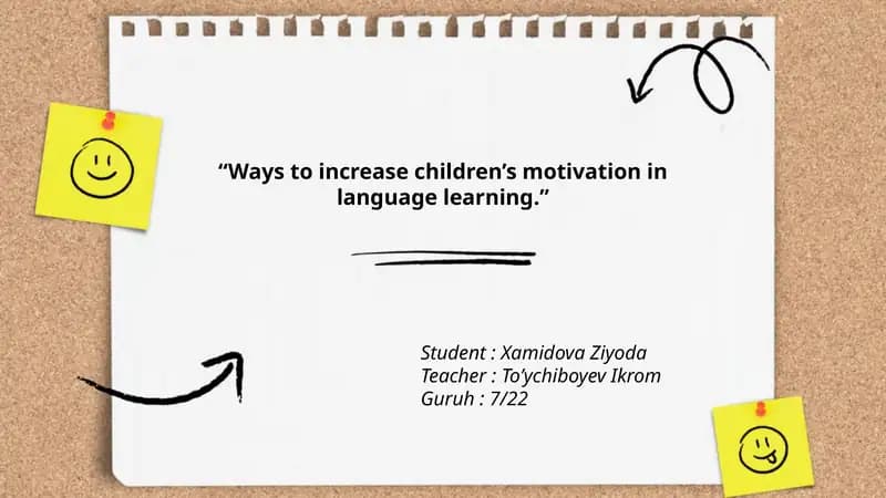 Ways to increase children’s motivation in language learning