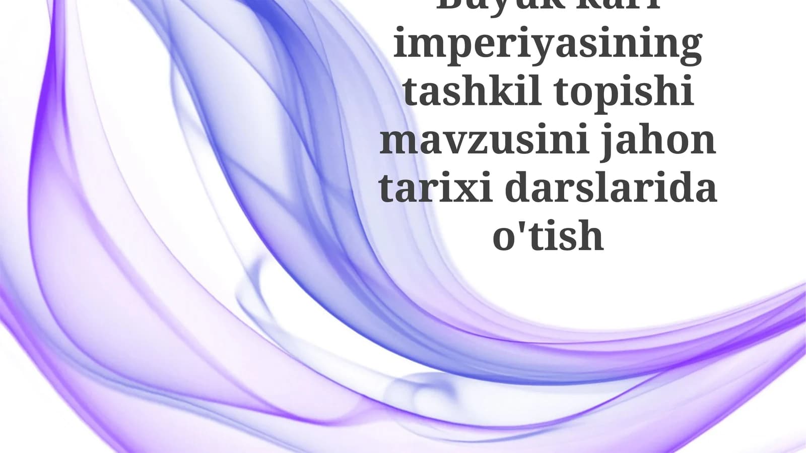 Buyuk Karl imperiyasining tashkil topishi