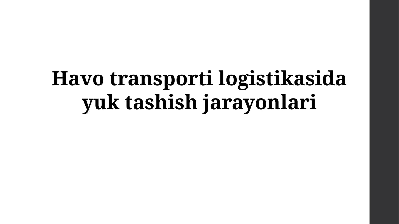Yuk tashish zanjiri
