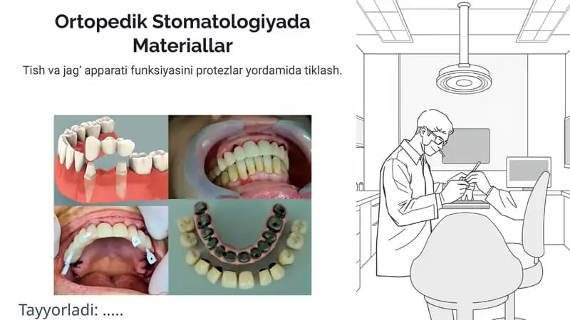 Ortopedik Stomatologiyada Materiallar