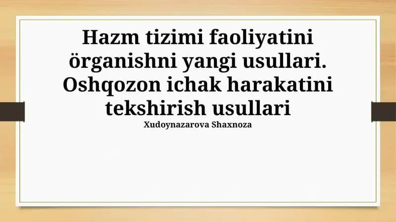 Ultrasonografiya