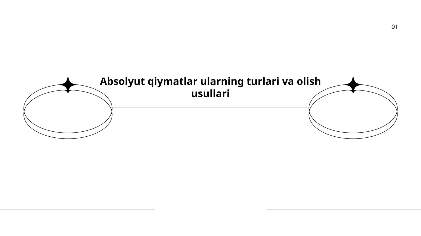 Absolyut qiymatlar ularning turlari va olish usullari