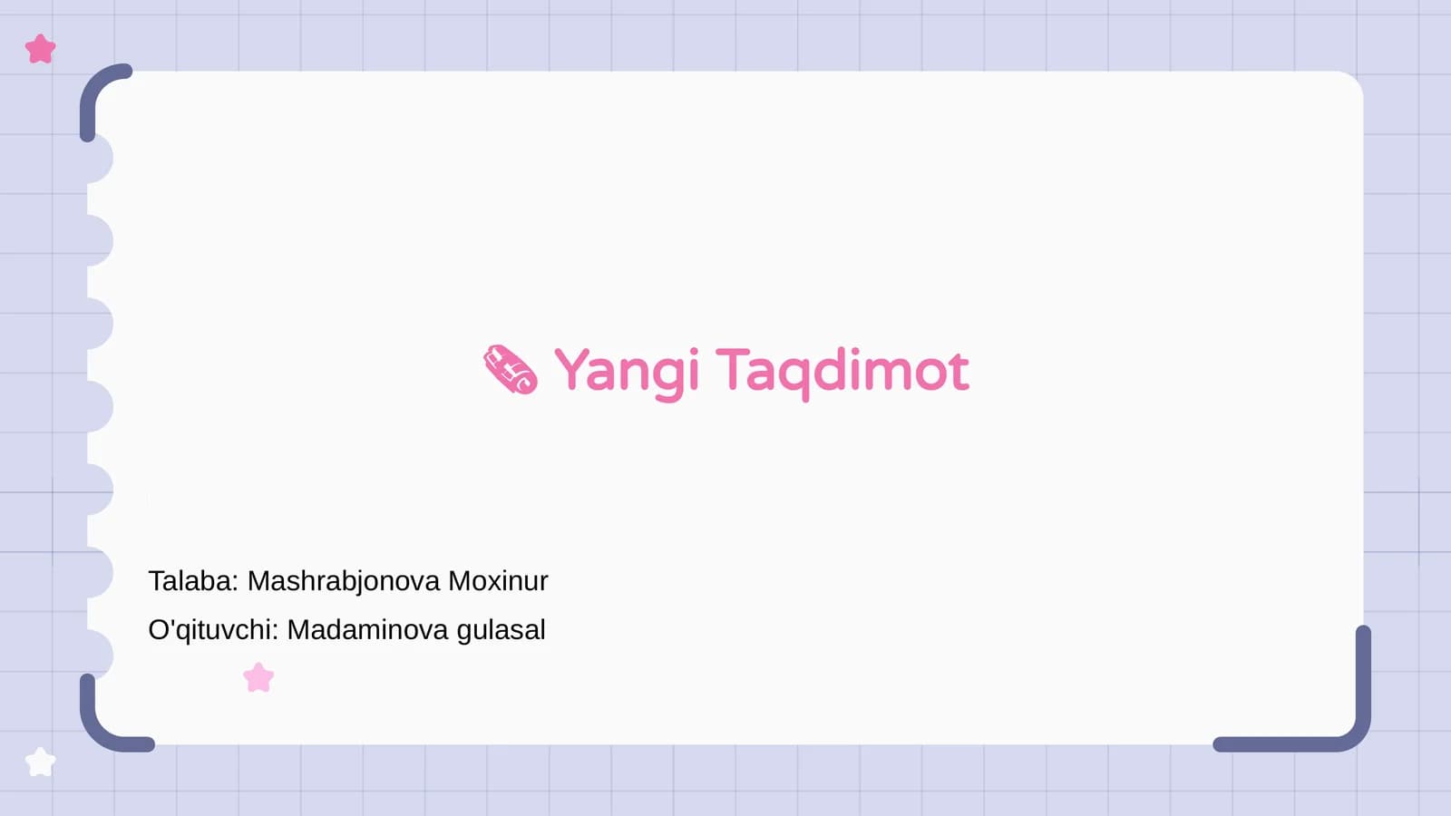 Yangi Taqdimot