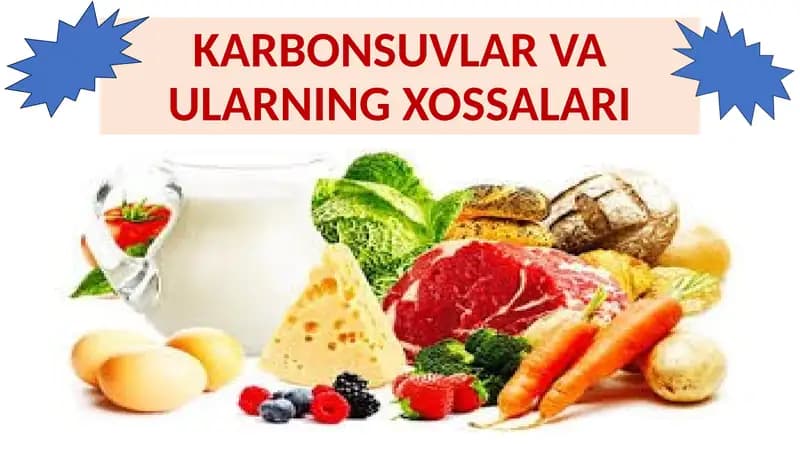 KARBONSUVLAR VA ULARNING XOSSALARI