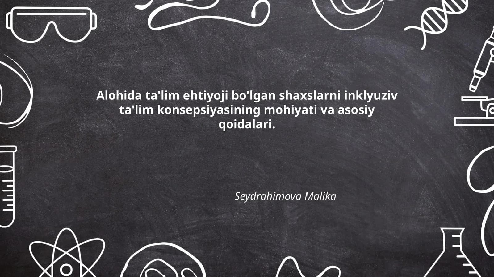 Inklyuziv ta'lim konsepsiyasi