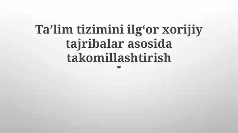 Niderlandiyaning Shaxsiylashtirilgan Ta'limi