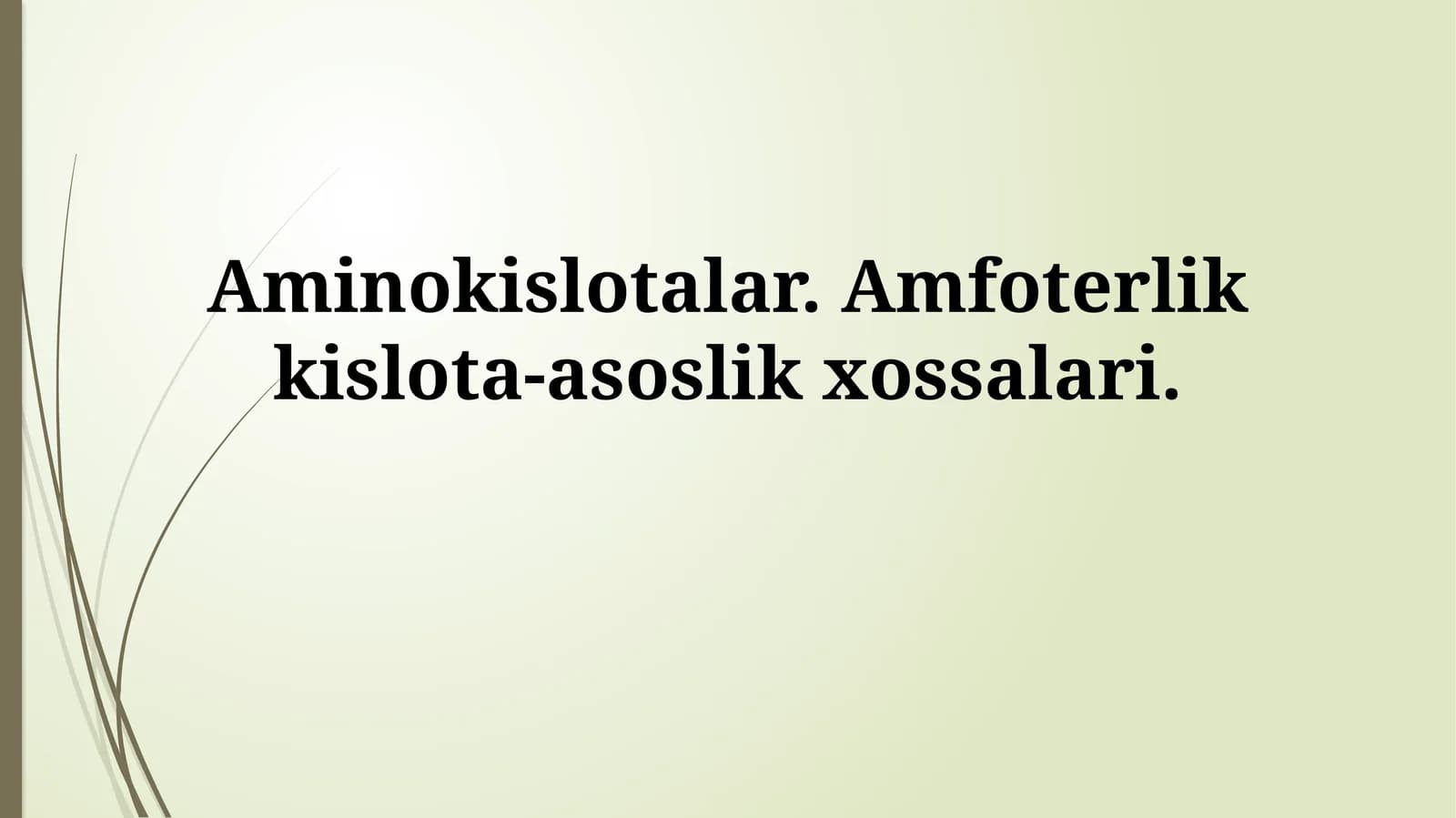Aminokislotalar