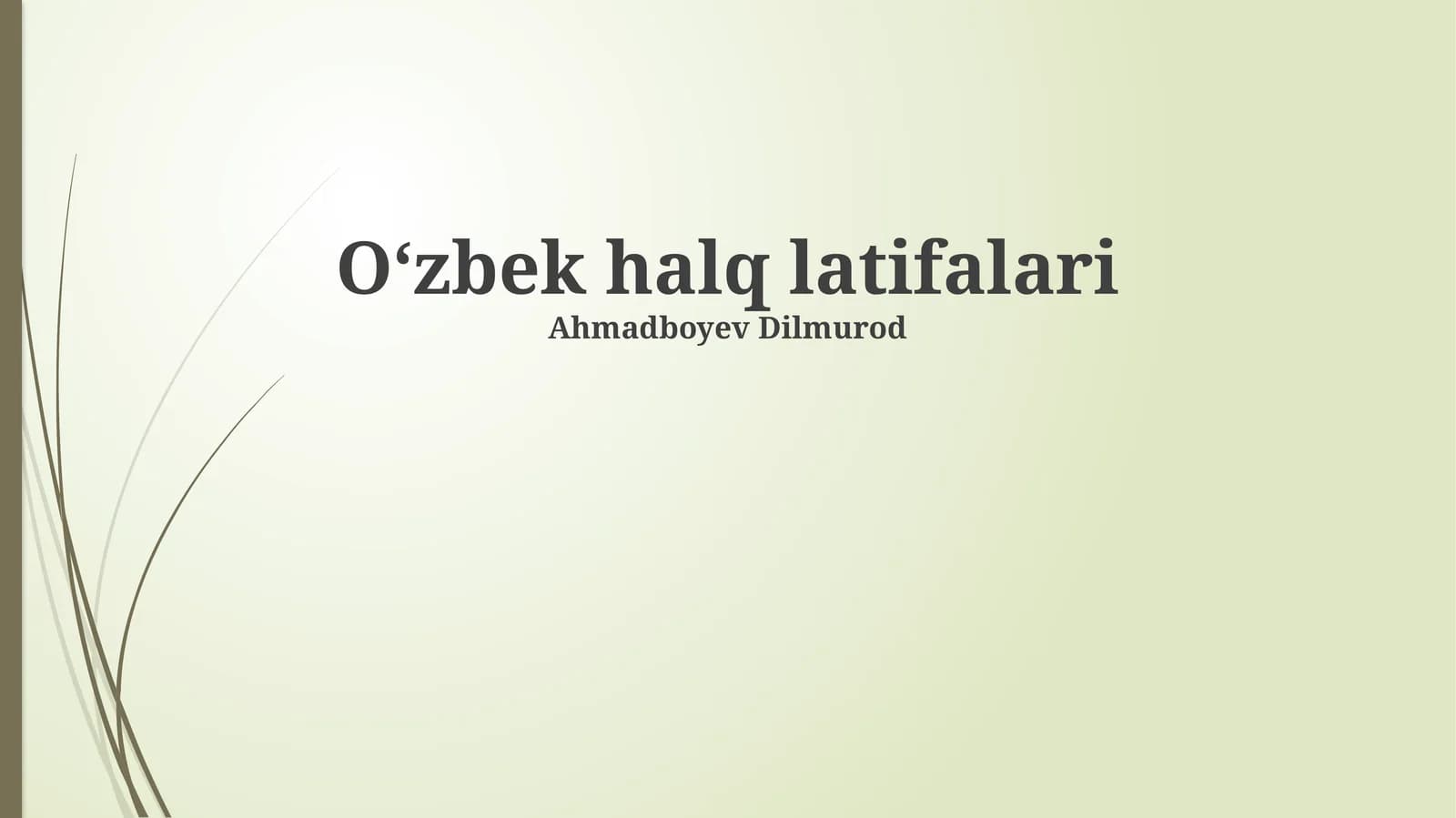 Oʻzbek halq hazillari