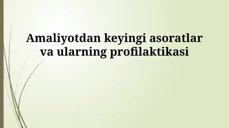 Asoratlarning oldini olish strategiyalari