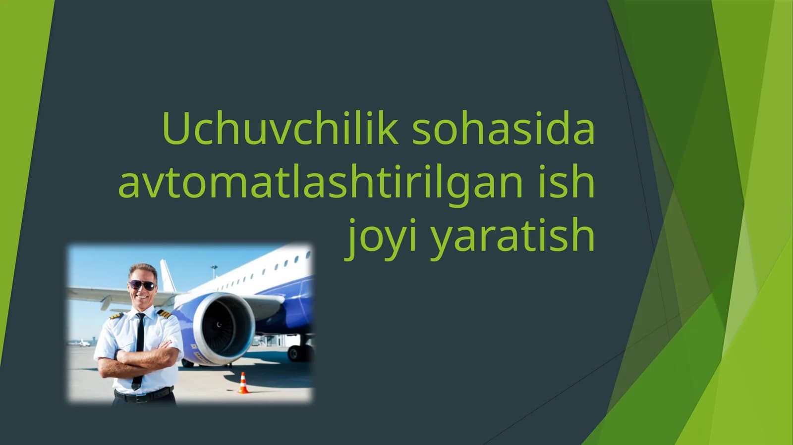 Avtomatlashtirilgan ish joyi yaratish