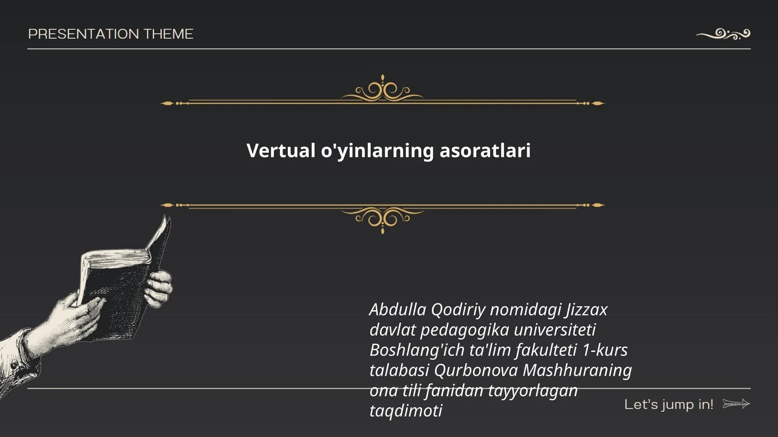 Vertual o'yinlarning asoratlari