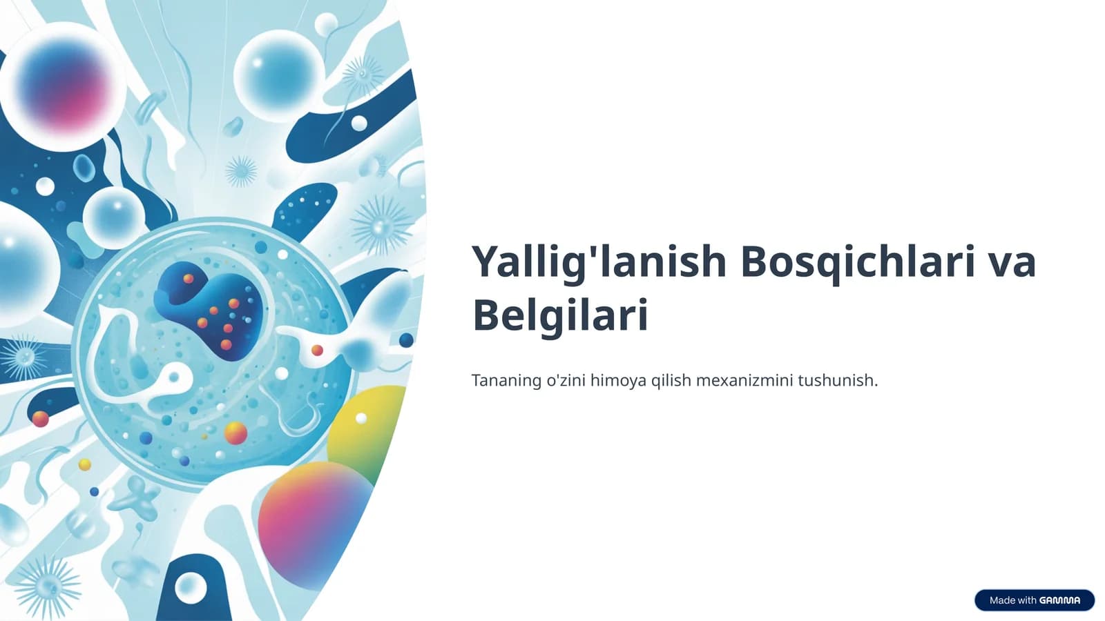 Yallig'lanish Bosqichlari va Belgilari