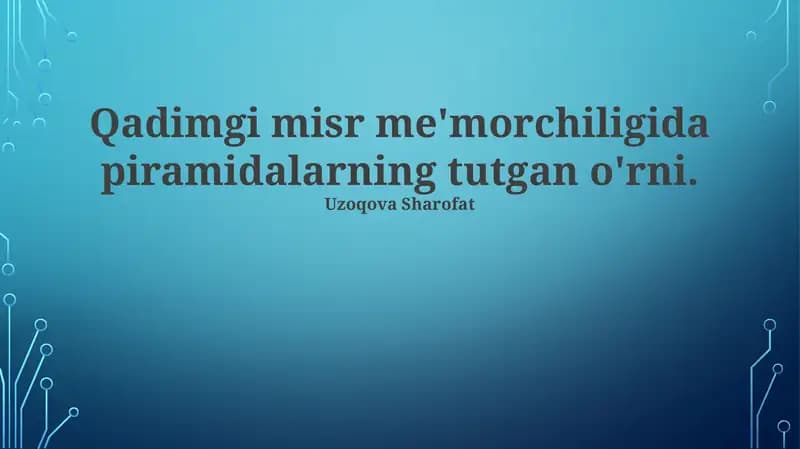 Piramidalar Merosi