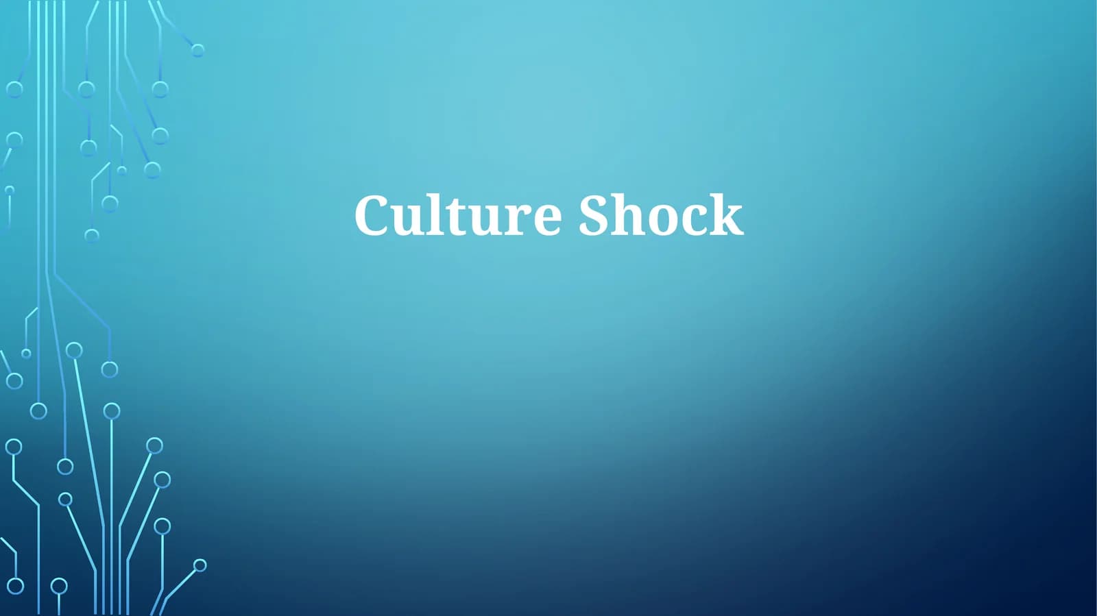 Culture Shock: An Overview