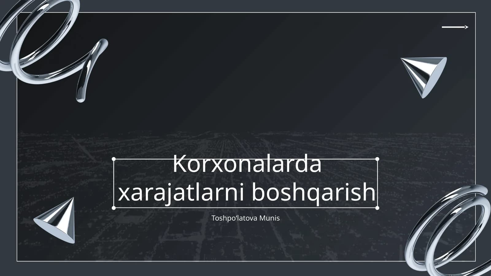Korxonalarda xarajatlarni boshqarish