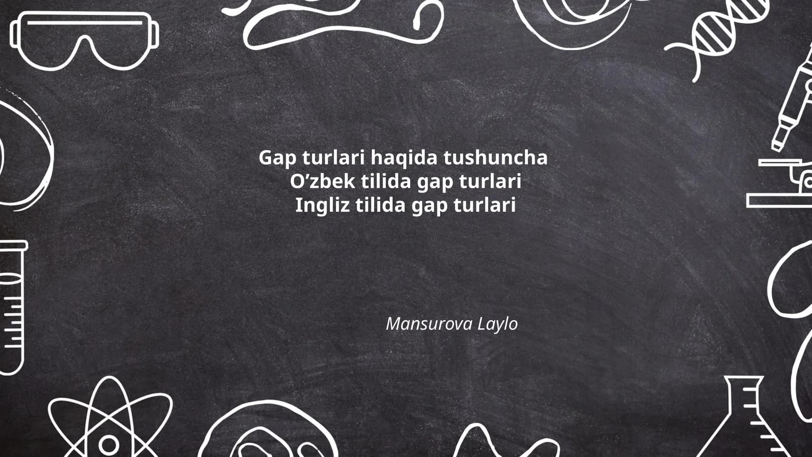 Gap turlari haqida tushuncha