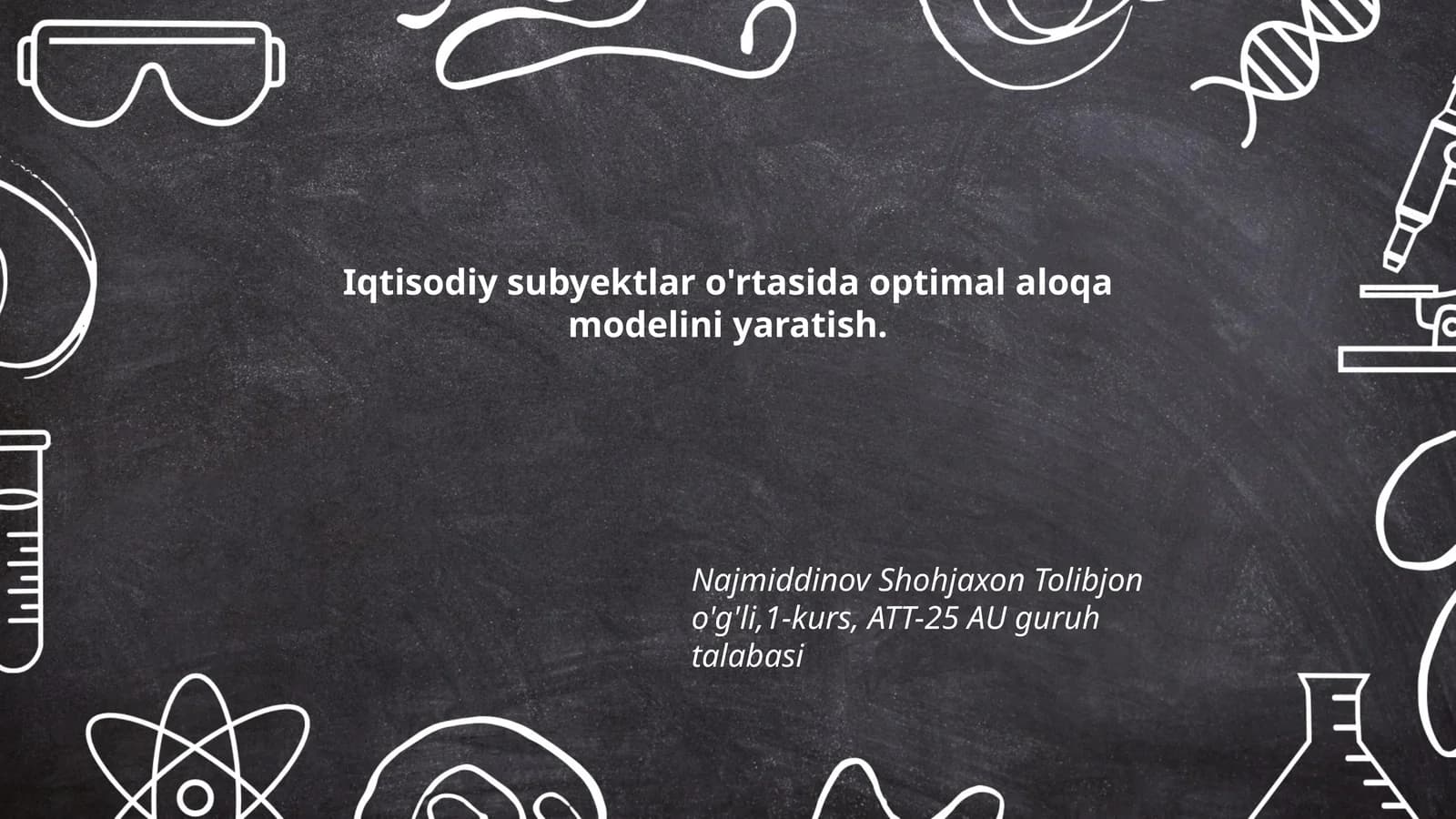 Optimal aloqa modeli yaratish